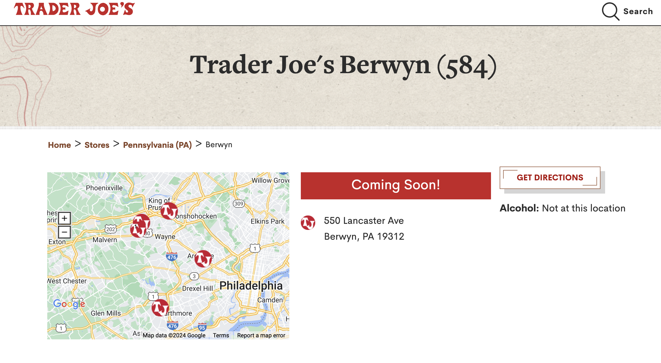 Trader Joe's 将在费郊Berwyn开设第二家店