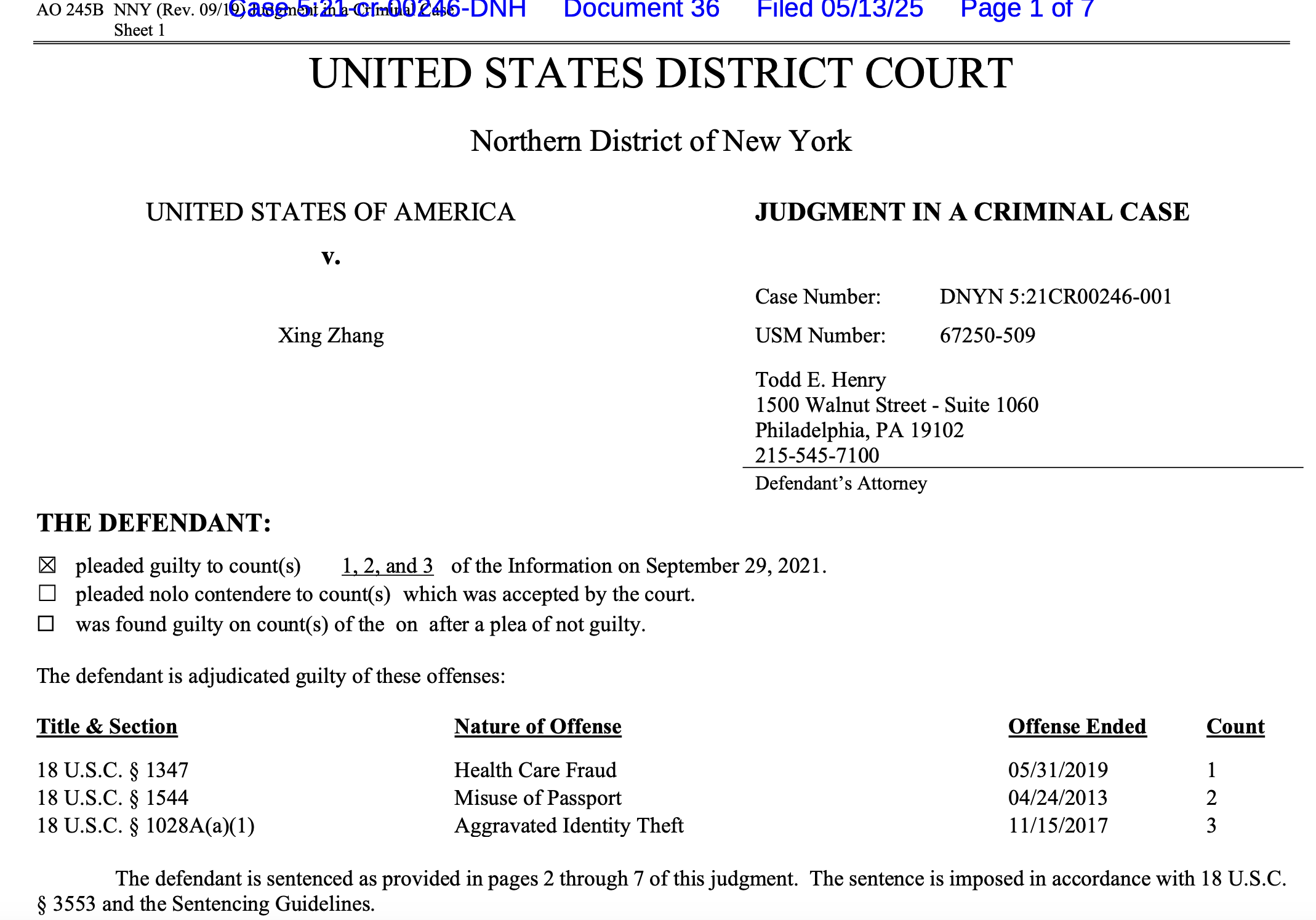 唐人街冒牌“励志医生”终落网——张兴被判25个月监禁,震惊费城华人社区!