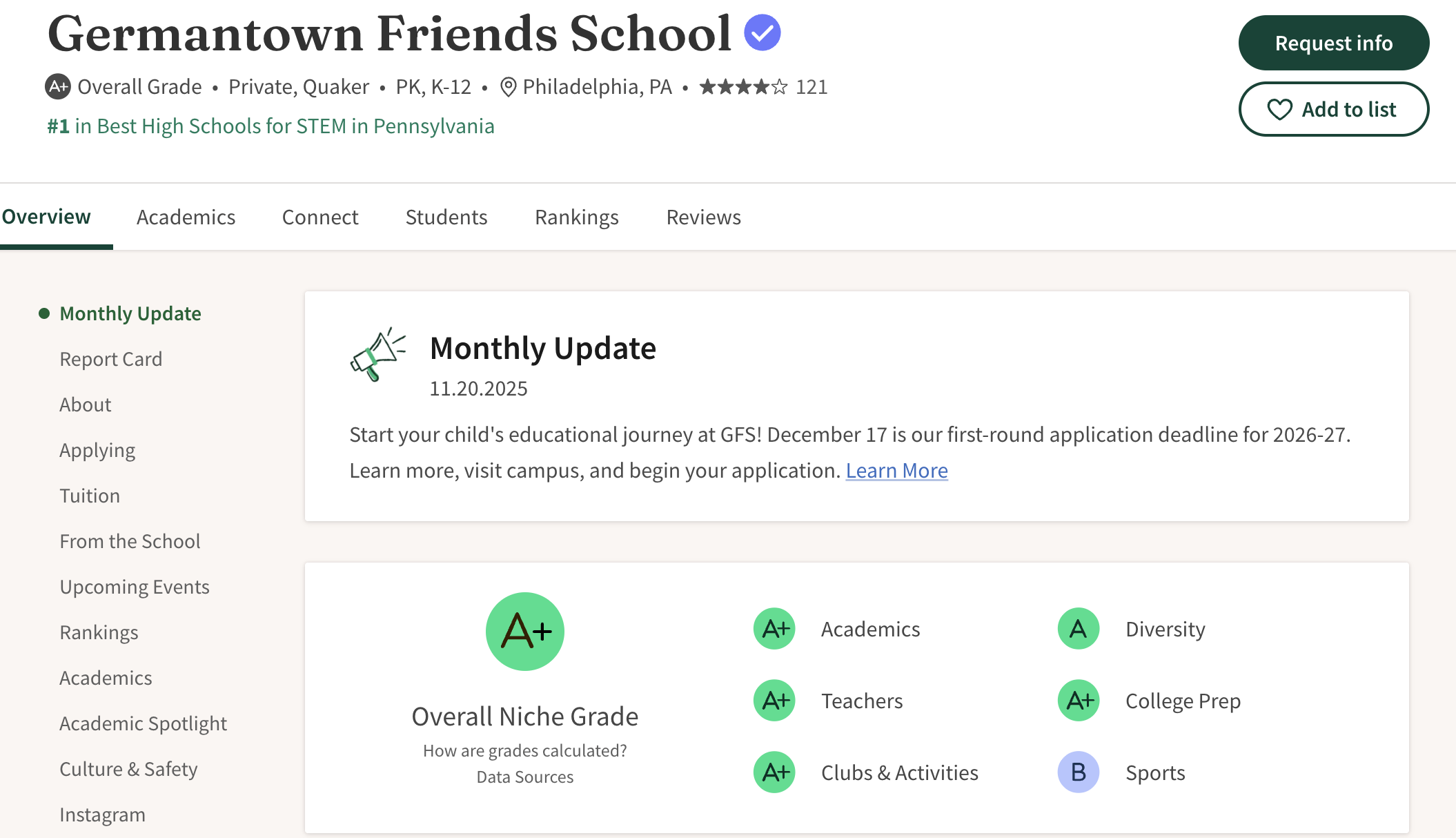 美高留学|2026宾州大费城顶尖私立高中TOP 15