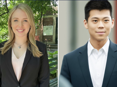 两名宾大四年级学生获得苏世民奖学金