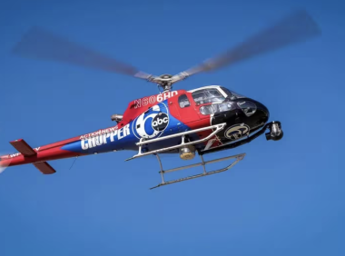 本地电视台6ABC运营的直升机在南泽西坠毁，两人死亡