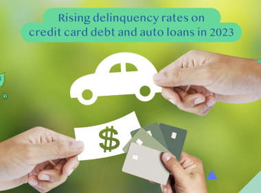 美国2023年信用卡拖欠率飙升,显示“家庭财务压力”