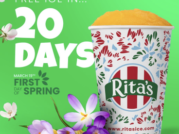 3月19日免费享用Rita’s水冰日