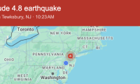 刚刚!美国东海岸发生4.8级地震!费城新泽西等地都有震感!
