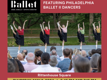 5月2日,费城芭蕾舞团Rittenhouse广场免费公演