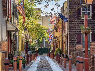 费城最古老艾尔弗雷斯小巷街区庆祝活动