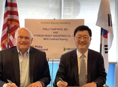 世界最大造船商韩国现代重工与费城造船厂达成协议,费城将增加更多工作机会