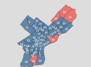 在选举日最支持特朗普的费城社区有哪些?