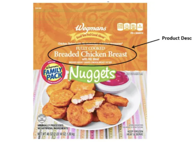 Wegmans召回冷冻鸡块，因鸡块内含骨碎片