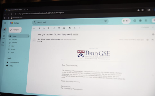 宾大邮箱系统遭黑客入侵!冒名邮件侮辱学校,校方报警FBI介入调查!