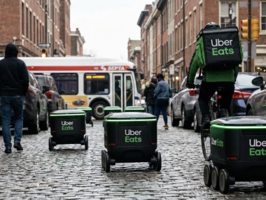 费城街头新景象：移动“冷藏箱送餐小哥”闪亮登场，Uber Eats机器人配送上线！免小费！