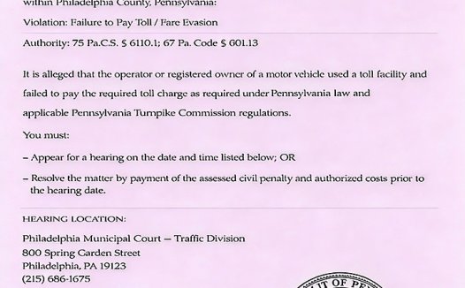 你是不是也收到了这条信息？费城法院紧急提醒：警惕“宾州收费公路欠费短信”诈骗！